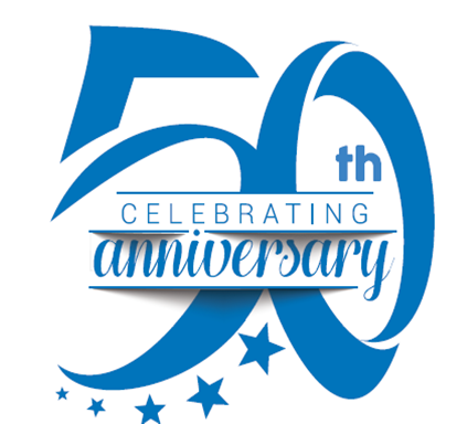 2024 9th may 50th anniversary logo